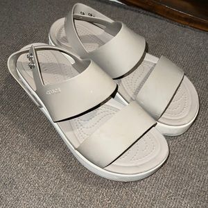 Crocs platforms size 8